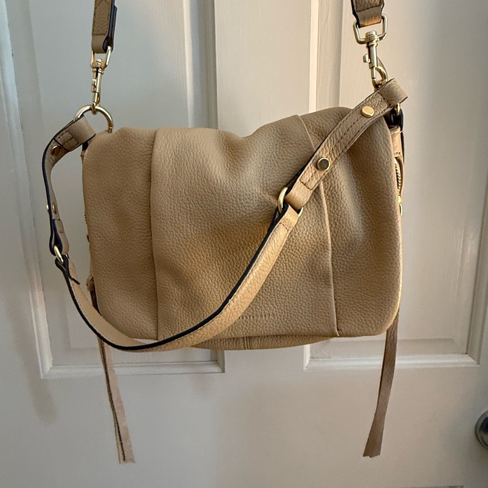 Aimee Kestenberg Tan Shoulder Bag with Gold Hardware